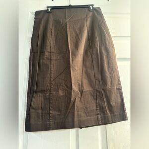 Worthington Classic Brown Pencil Skirt